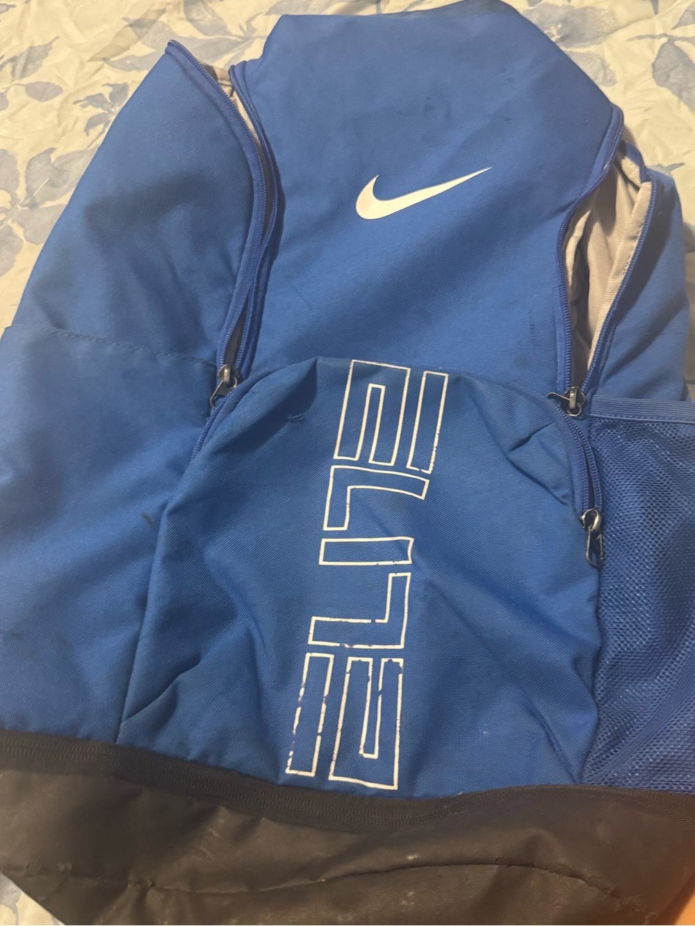 Nike Blue Elite Men's Backpack with White Swoosh